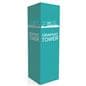 Portable custom graphic covered pop up tower included with custom trade show display