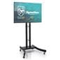 10 x 10 trade show booth package with black tv stand 