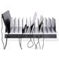 Tabletop charging station with removable dividers