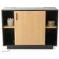 Two tone retail showcase with silver lock 