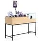 Retail showcase display table with Tempered glass