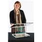 Custom Acrylic Desktop Podium has Cheap Shipping