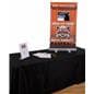 Digital banner stand for tabletop use