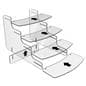 Easily Assembled Acrylic Step Riser