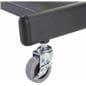 Double Sided TV Stand with 4 Clear Literature Pockets & Locking Wheels