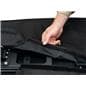 Outdoor television cover constructed with hook and loop fasteners 