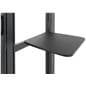 Double screen tv stand with an AV shelf