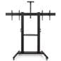 Double screen tv stand is VESA compatible 