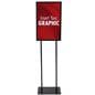 Steel 14" x 22" Black Graphic Display Stand 