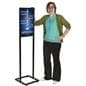 Steel 14" x 22" Black Poster Stand