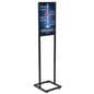 14" x 22" Black Poster Stand with Glossy Powder Coated Finish