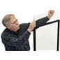 Portable cough shield on wheels with top loading style 