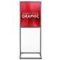 Metal sign holder for double sided customized graphics