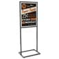 Metal sign holder with stable base