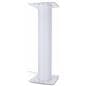 Backlit inflatable tower with white collapsable core and LED lights
