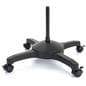 L-arm adjustable tablet holder with 4 wheels that lock 