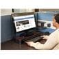 Disinfecting monitor stand for sanitizing keyboard and mouse