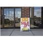 folding coroplast a-frame for outdoor messaging