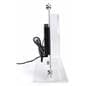 Countertop digital sign display with magazine holder with thin space saving design