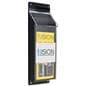 Custom branded outdoor 4 x 9 pamphlet display with lid