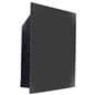 Wall-mounted outdoor 3-pocket trifold flip-top printed brochure box