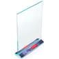 Vertical Stand Up Sign Holder w/ Custom Logo in Use