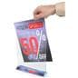 Vertical Stand Up Sign Holder w/ Custom Logo Top Loading