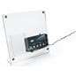 Clear acrylic countertop brochure holder with video screen