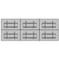 Video wall display 3x2 mounts for 45"-70" LCD screens