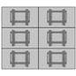 Video wall display 3x2 brackets with installation hardware included