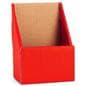 Red cardboard brochure holders