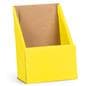 Yellow cardboard brochure holders
