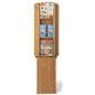 Wood magazine rack with durable construction 