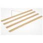 Wood magnetic poster hanger with four magnetic rails