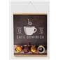 Wood magnetic poster hanger with paper poster