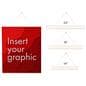 Wood magnetic poster hanger with 22 inch, 18 inch and 14 inch size offerings