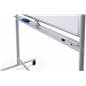 Accessory tray on whiteboard with wheels