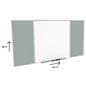 Whiteboard with tack board will add a modern touch to your office 