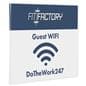 Wall mounted sign holder for 11 x 8.5 media