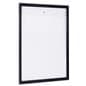 Wall mounted sign holder with side insert