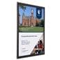 Wall mounted sign holders with black border