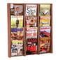 4 tiered magazine wall rack made of solid wood