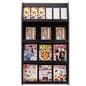Indoor 4-tiered wall literature holder magazine rack