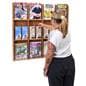 Wall mount brochure and magazine display rack can showcase a variety of literature 