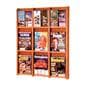 Wall hanging 9 magazine display by wooden mallet