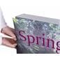 LED SEG fabric light box for wall tension fit panel insertion