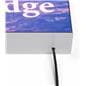 LED SEG fabric light box for wall with cord exit on base