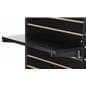 22.25" Black Slatwall Shelf with Chrome Knife Brackets