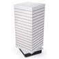 White Rotating Slatwall Cube