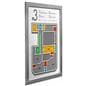 Window poster frame with shatter-proof ABS plastic construction 